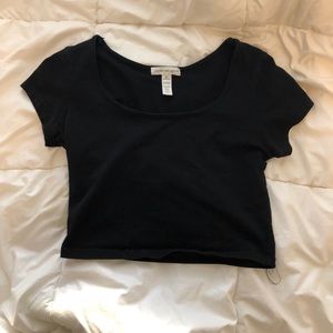 Black crop top
